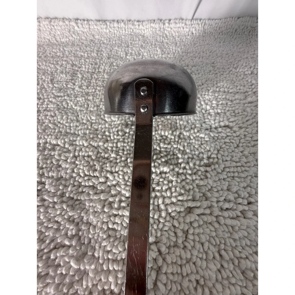 Vintage Ekco Forge Stainless Steel Ladle with Pour Spout USA Made Silver‎ Grey